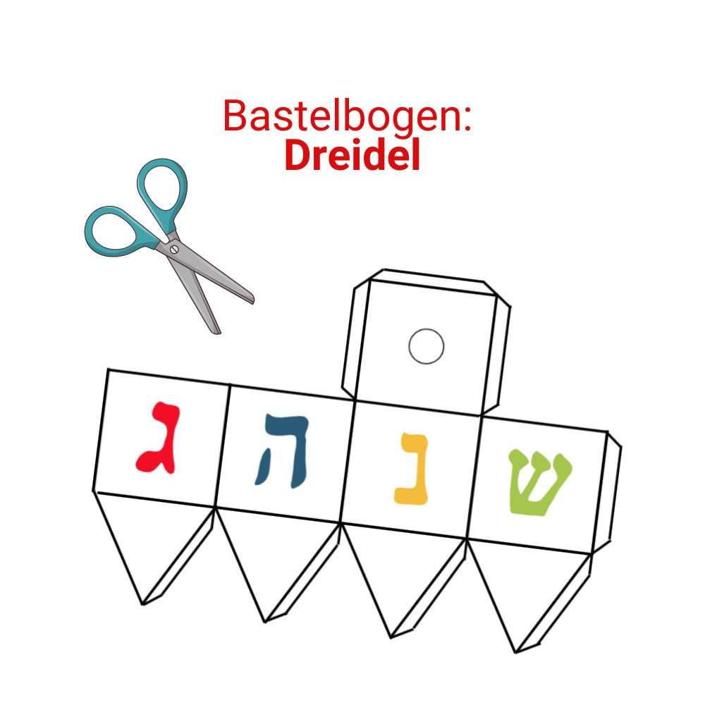 Bastelbogen Dreidel