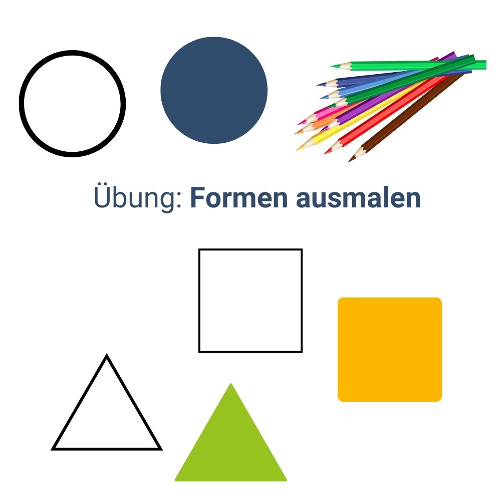 Rätsel: Formen ausmalen
