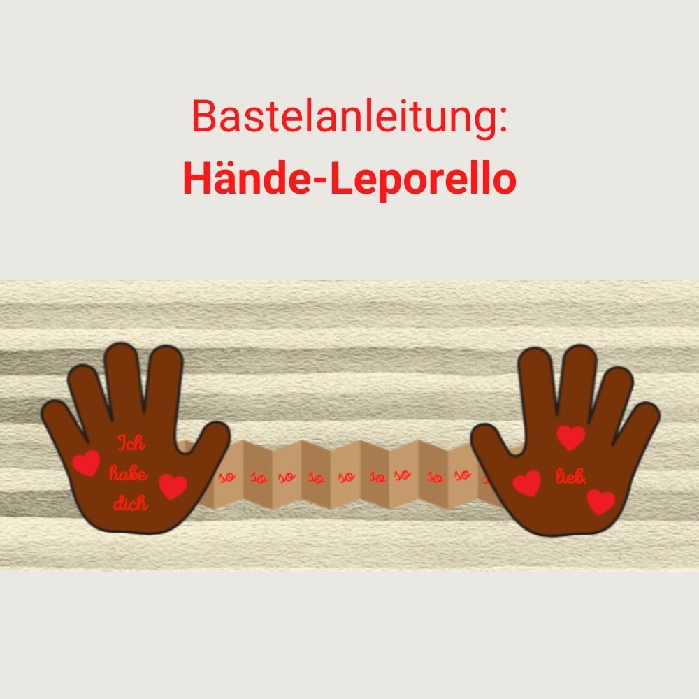 Bastelanleitung: Hände-Leporello