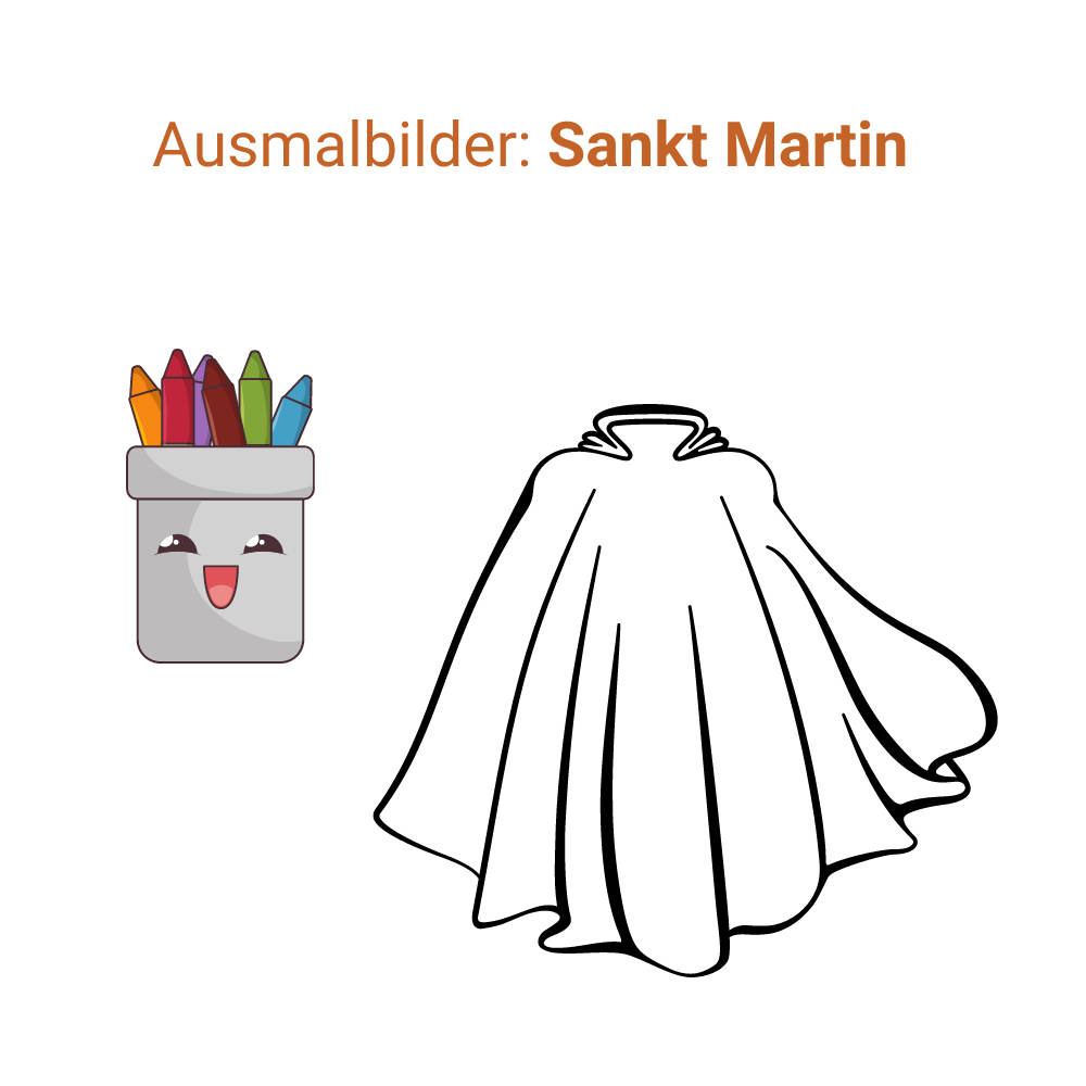 Ausmalbilder: Sankt Martin