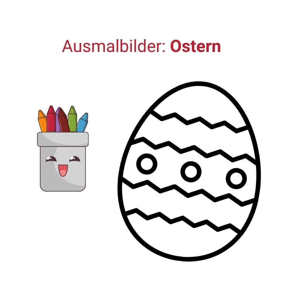 Ausmalbilder Malvorlage Ostern Ei Hase ausdrucken Kinder kostenlos