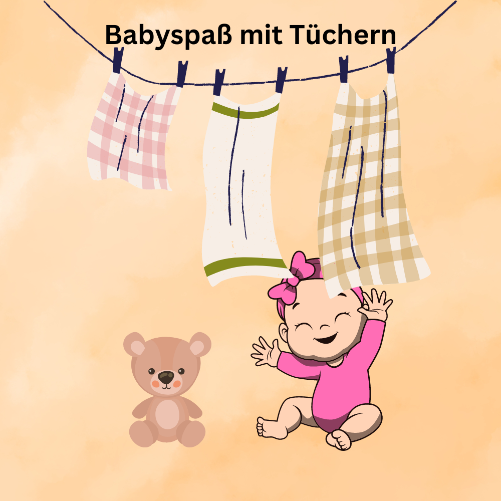 Verstecken unter bunten Tüchern Verstecken unter bunten Tüchern