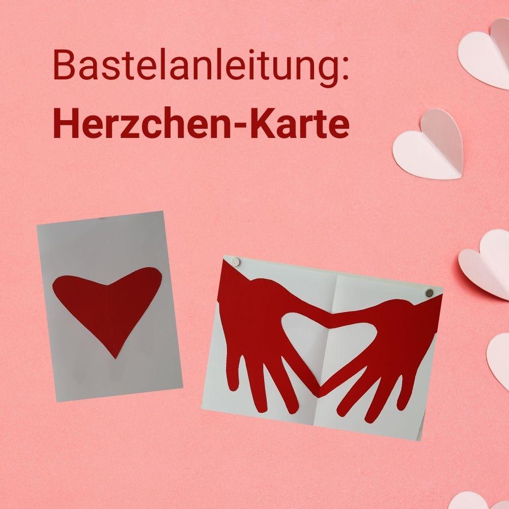 Bastelanleitung: Herzchen-Karte Bastelanleitung: Herzchen-Karte