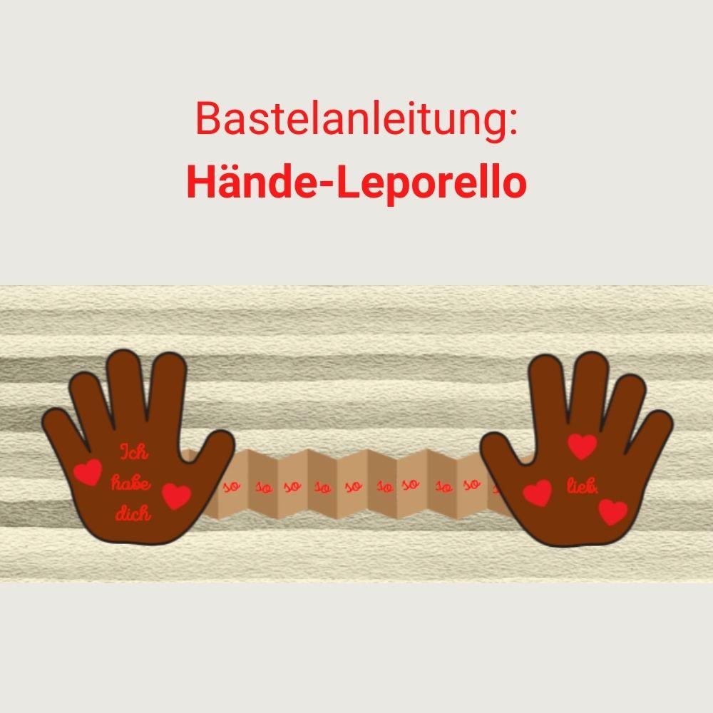 Bastelanleitung: Hände-Leporello Bastelanleitung: Hände-Leporello