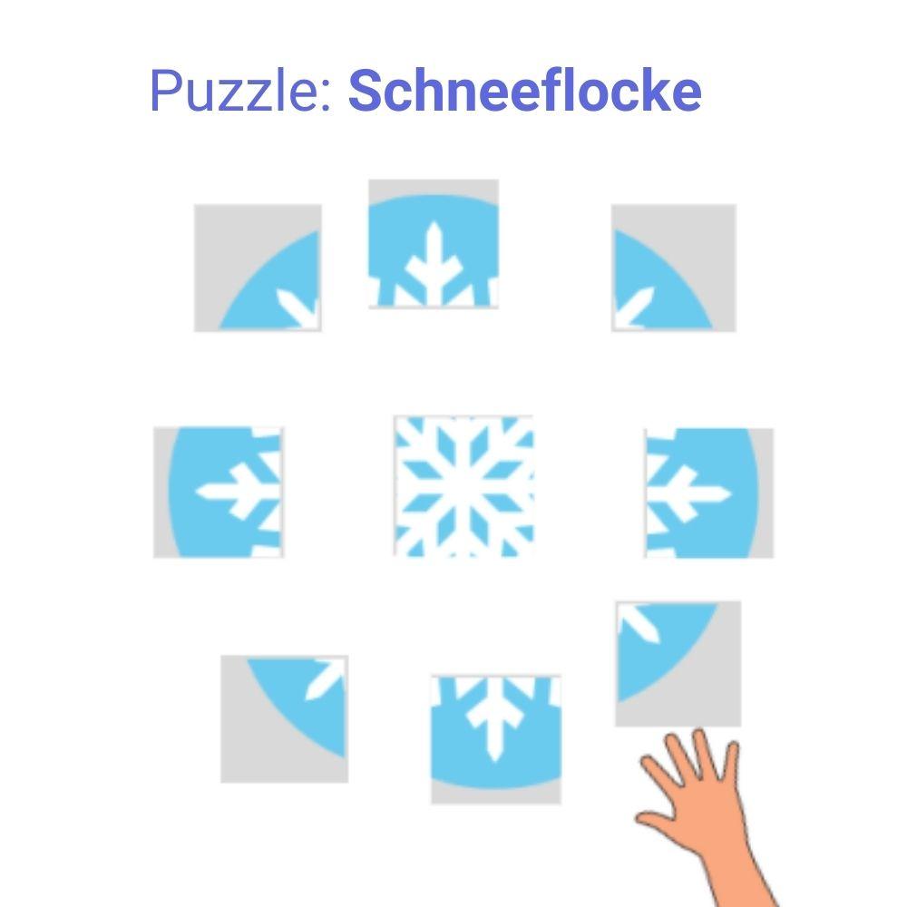 Puzzle: Schneeflocke Puzzle: Schneeflocke