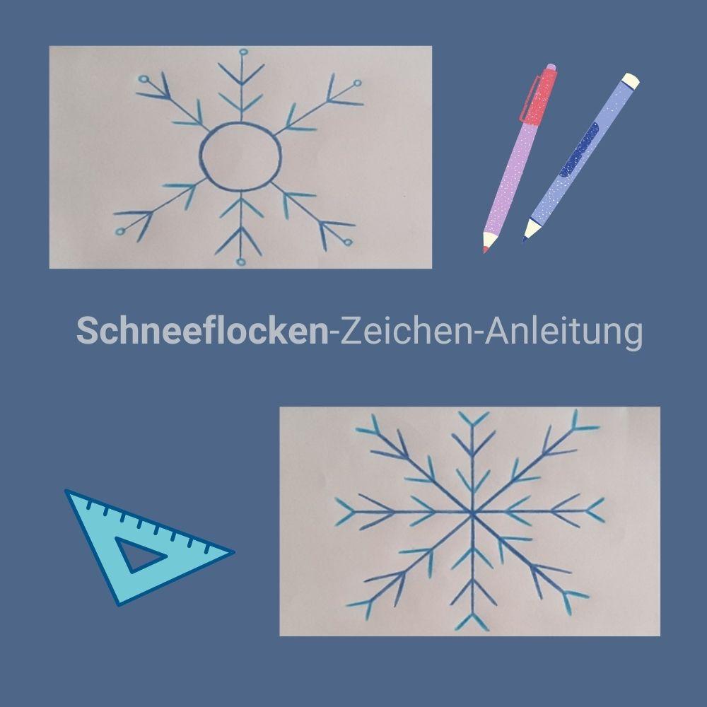 Anleitung: Schneeflocken zeichnen