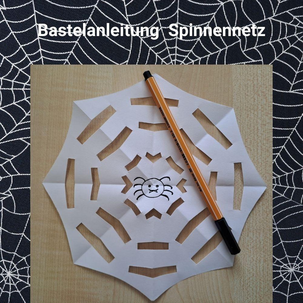 Bastelanleitung Spinnennetz Bastelanleitung Spinnennetz