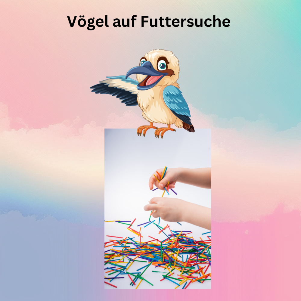 Vögel auf Futtersuche Vögel auf Futtersuche