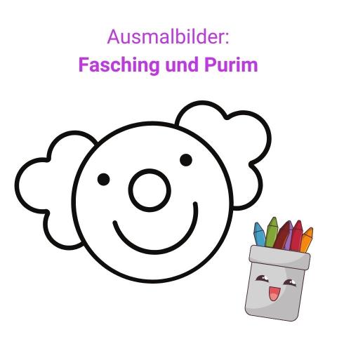 Ausmalbilder: Fasching / Purim