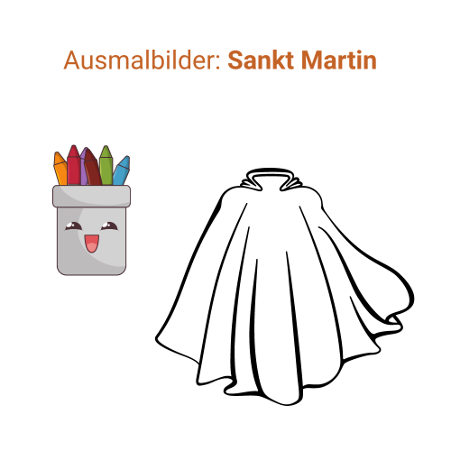 Ausmalbilder: Sankt Martin