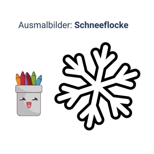Ausmalbilder: Schneeflocken