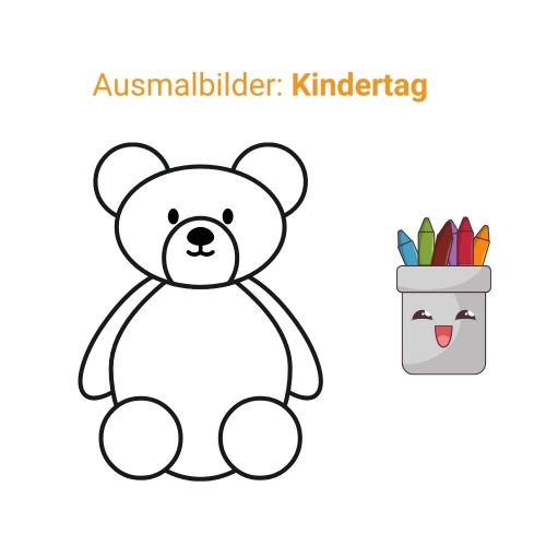 Ausmalbilder: Kindertag