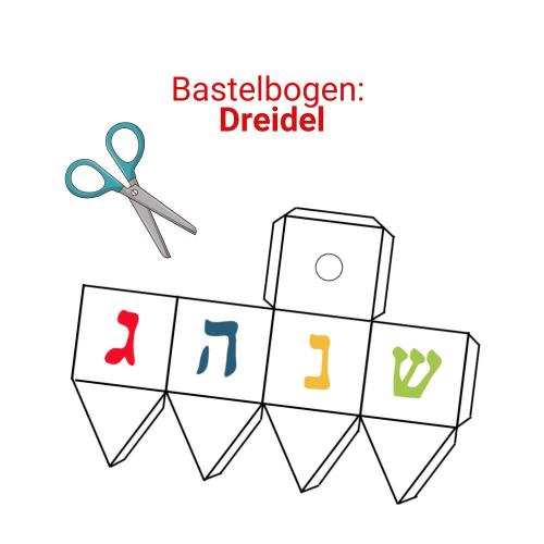 Bastelbogen: Dreidel