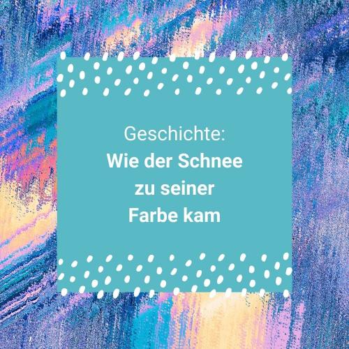 Geschichte: Wie der Schnee zu seiner Farbe kam