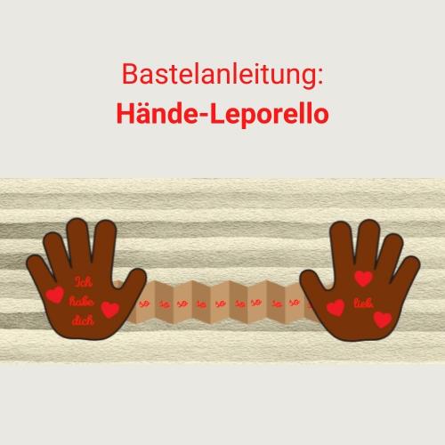 Bastelanleitung: Hände-Leporello