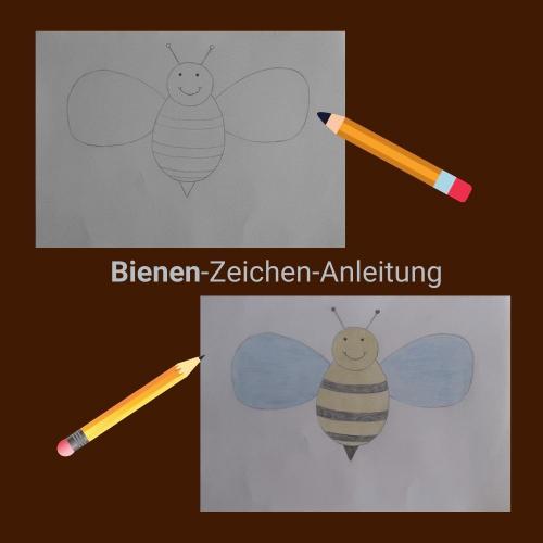 Zeichen-Anleitung: Bienen